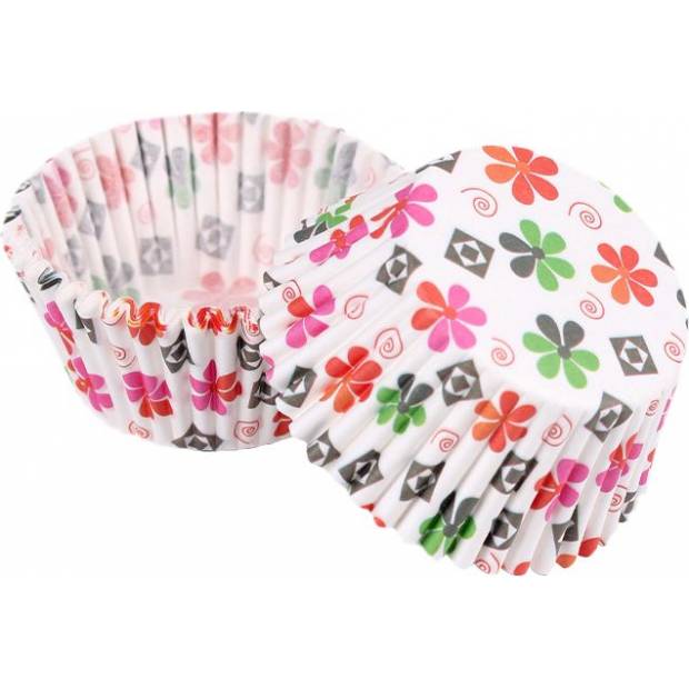 Cukrářský košíček kytičky 50x30mm 50ks - Cakesicq