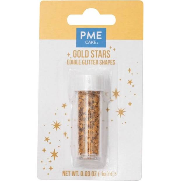 Jedlé konfety zlaté hvězdičky 1g - PME