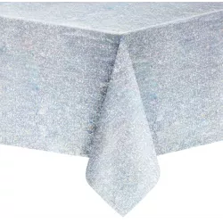 Holografický stříbrný ubrus 137x274cm - Party Pal