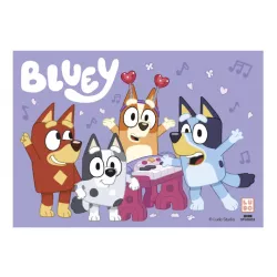 Fondánový papír na dort Bluey & Bingo 14,8x21cm A5 - Dekora