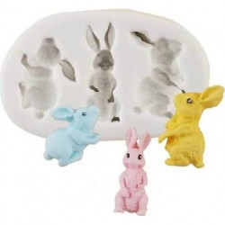 Silikonová forma Zajíčci