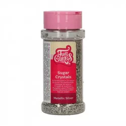 Cukrové krystalky stříbrné 80g - FunCakes