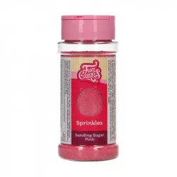Dekorační cukr růžový 80g - FunCakes