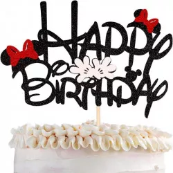 Zápich na dort Happy Birthday Mickey Mouse 5ks - Cakesicq