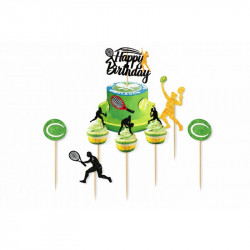 Zápichy na dort tenis, 11ks - Cakesicq