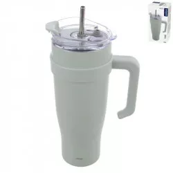 Hrnek TERMO pohár nerez/UH+brčko 1,2 l zelená - Orion