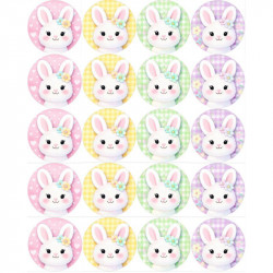 Jedlý papír k vystříhnutí na muffiny velikonoční zajíček A4 - Pictu Hap