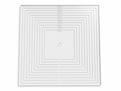 Vyměřovací podložka plast čtverec 12-32cm - I LOVE CAKES