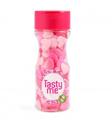 Cukrová dekorace Růžová srdíčka - 50g - bezlepkové - Tasty Me