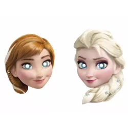 Papírové párty masky Frozen 6ks - Procos