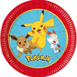 Papírové talířky Pokemón 19,5cm 8ks - Procos