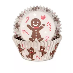 Košíčky perníček na cupcake 48ks 50x33mm - House of Marie