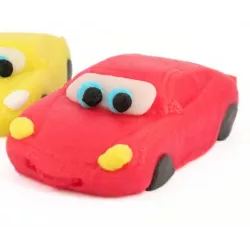 Závodní auto červené Blesk 7cm 50g - Fagos