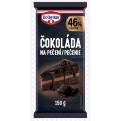Dr. Oetker čokoláda na vaření 46% kakaa, 150g - Dr. Oetker
