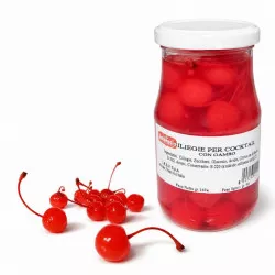 Koktejlové třešně v marasku se stopkou 180g - Monaco