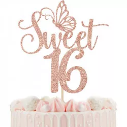 Zápich na dort Sweet 16 5ks - Cakesicq