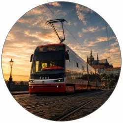 Jedlý papír tramvaj 19,5 cm - Pictu Hap