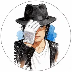 Jedlý papír Michael Jackson 19,5 cm - Pictu Hap