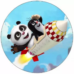Jedlý papír Krtek a Panda 19,5 cm - Pictu Hap
