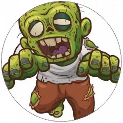 Jedlý papír zombie jde k tobě19,5 cm - Pictu Hap