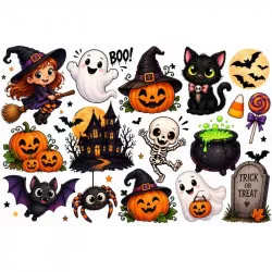 Jedlý papír Veselý Halloween pro děti - PICTURE