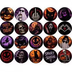 Jedlý papír Temný Halloween, kolečka na cupcakes - PICTURE