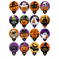 Jedlý papír zápich na muffiny veselý halloween - PICTURE