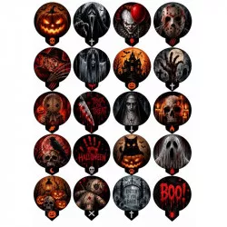 Jedlý papír zápich na muffiny horor halloween - PICTURE