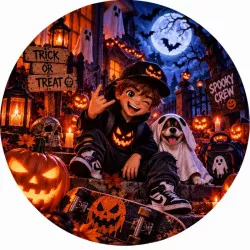 Jedlý papír Cool halloween 19,5cm - PICTURE