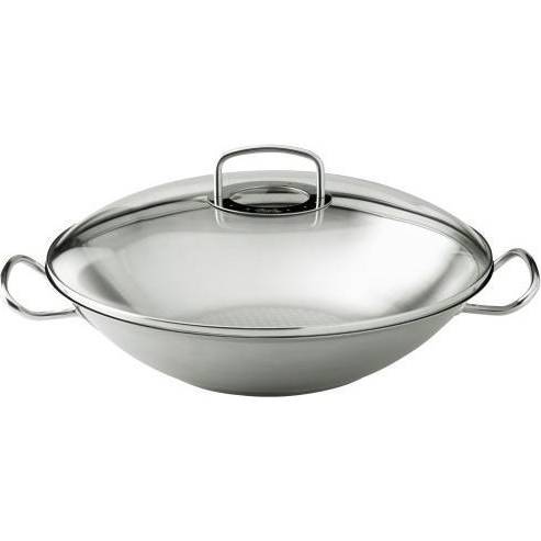 Pánev WOK nerezová – s poklicí, O 35 cm – Original profi collection® - Fissler