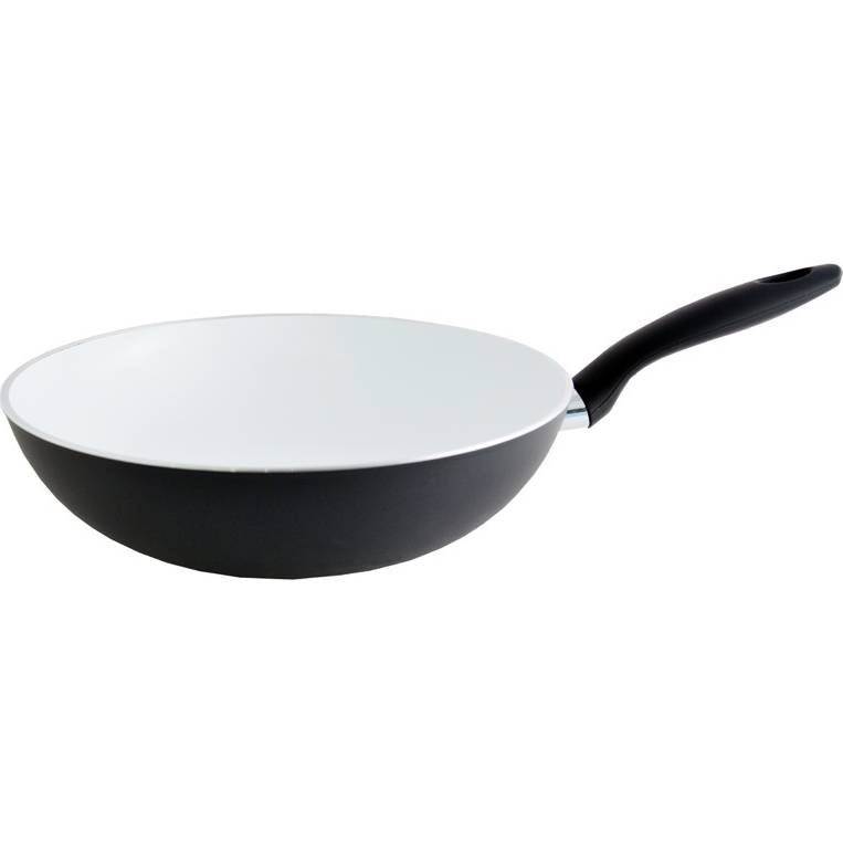 Pánev WOK keramická – O 28 cm, černá – Black&White Edition - Fissler