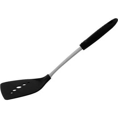 Obracečka děrovaná – nerez / plast – Black edition - Fissler