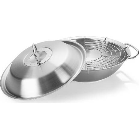 Pánev WOK s poklicí, nerez, O 35 cm – Original profi collection® - Fissler