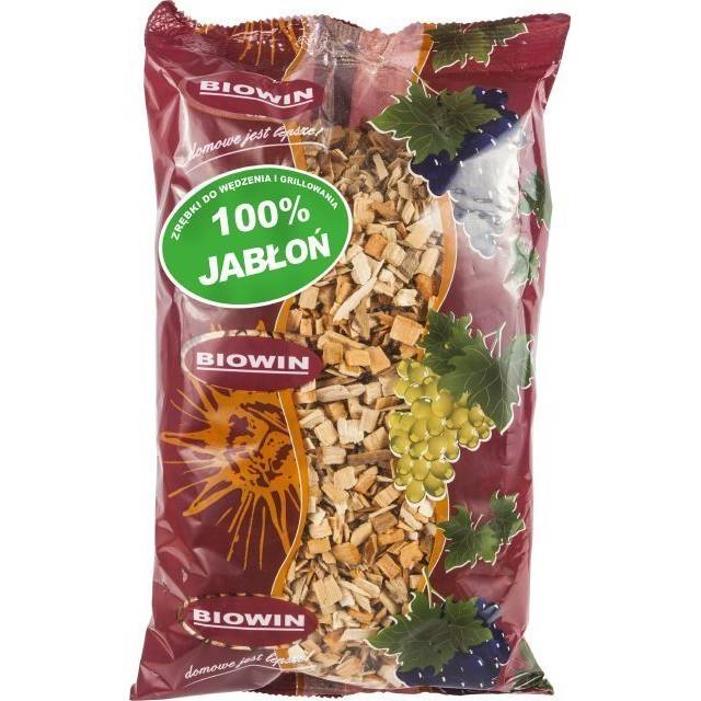 Dřevní štěpka na uzení a grilování - jabloň 450g - BIOWIN