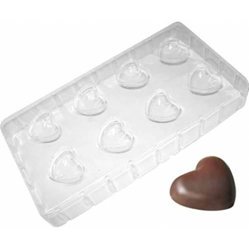 Formičky na čokoládu srdce - Ibili
