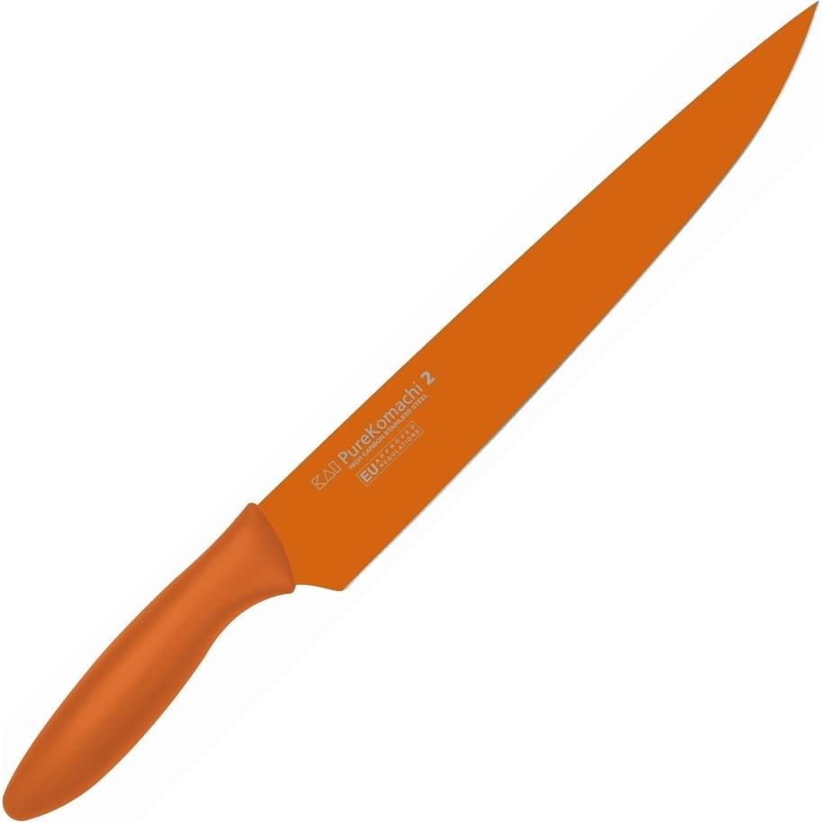 Nůž plátkovací oranžový 22cm - KAI