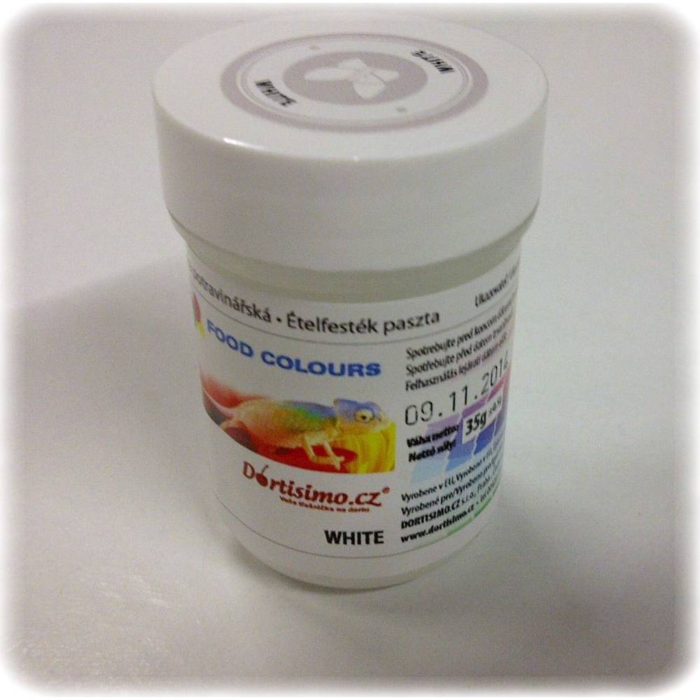 Gelová barva (White) bílá 35 g - Food Colours