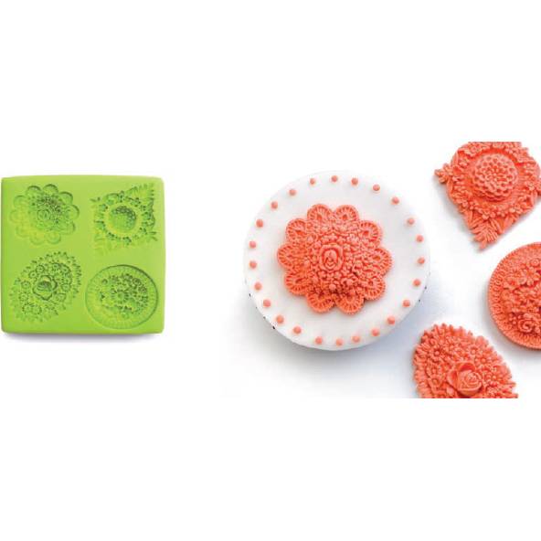 3D forma na pečení, dorty, čokoládu, fondant - květiny - Ibili