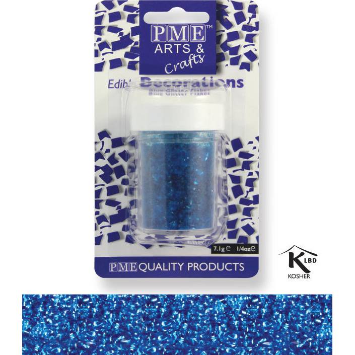 Sypání Glitter Flakes - modré - PME