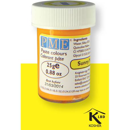 PME gelová barva - zářivě žlutá - PME