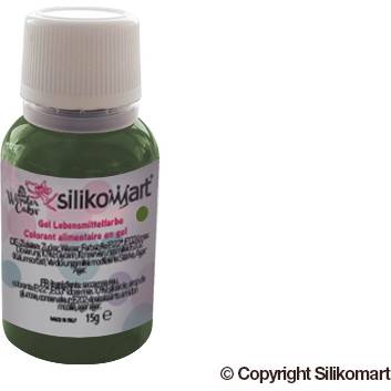 Gelová barva 15g - zelená - Silikomart