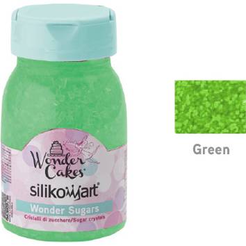 Cukrové zdobení – zelené krystalky - Silikomart