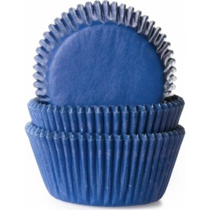 Papírové košíčky na muffiny modré 50ks - House of Marie