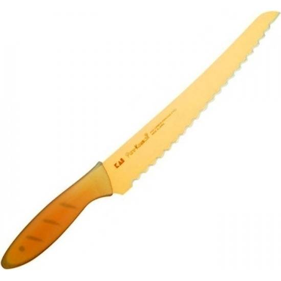Nůž na chléb oranžový 21cm - KAI