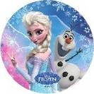 Jedlý papír Elsa a Olaf - 21cm - Florensuc