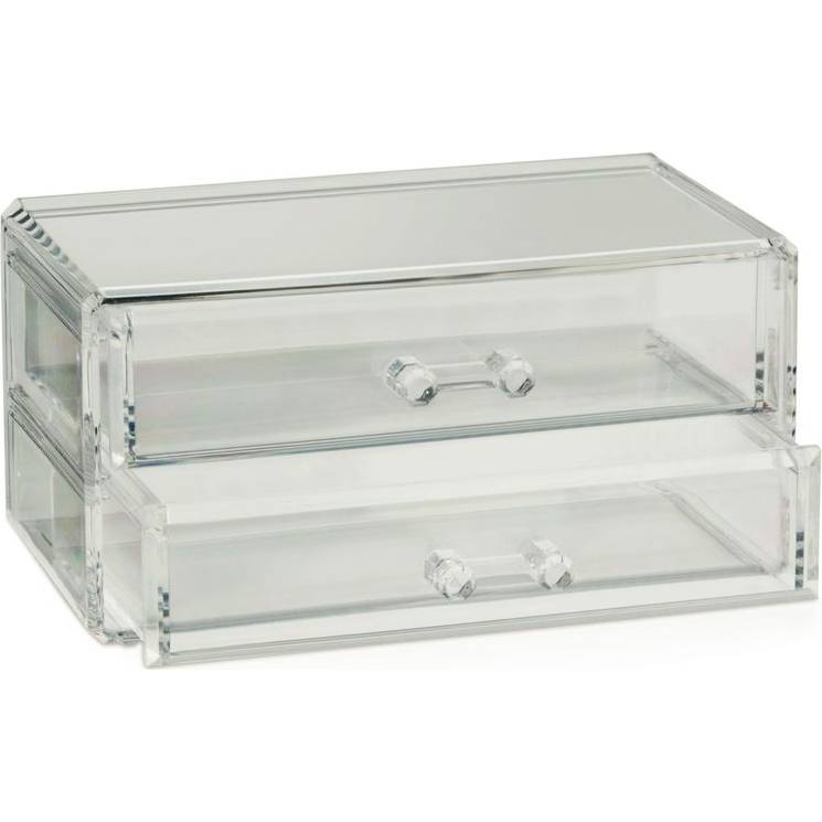 Šperkovnice SAFIRA plast, transparent, 18,5x10x9,5cm - Kela