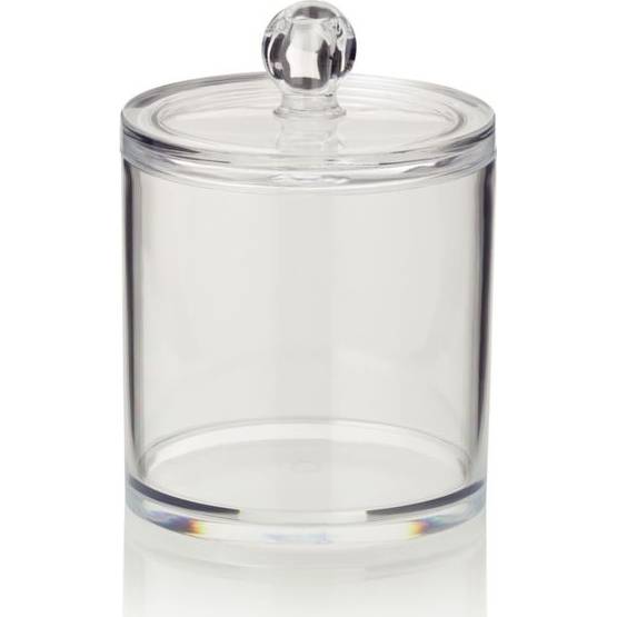 Dóza na vatu SAFIRA plast, transparent, 9,5x13cm - Kela
