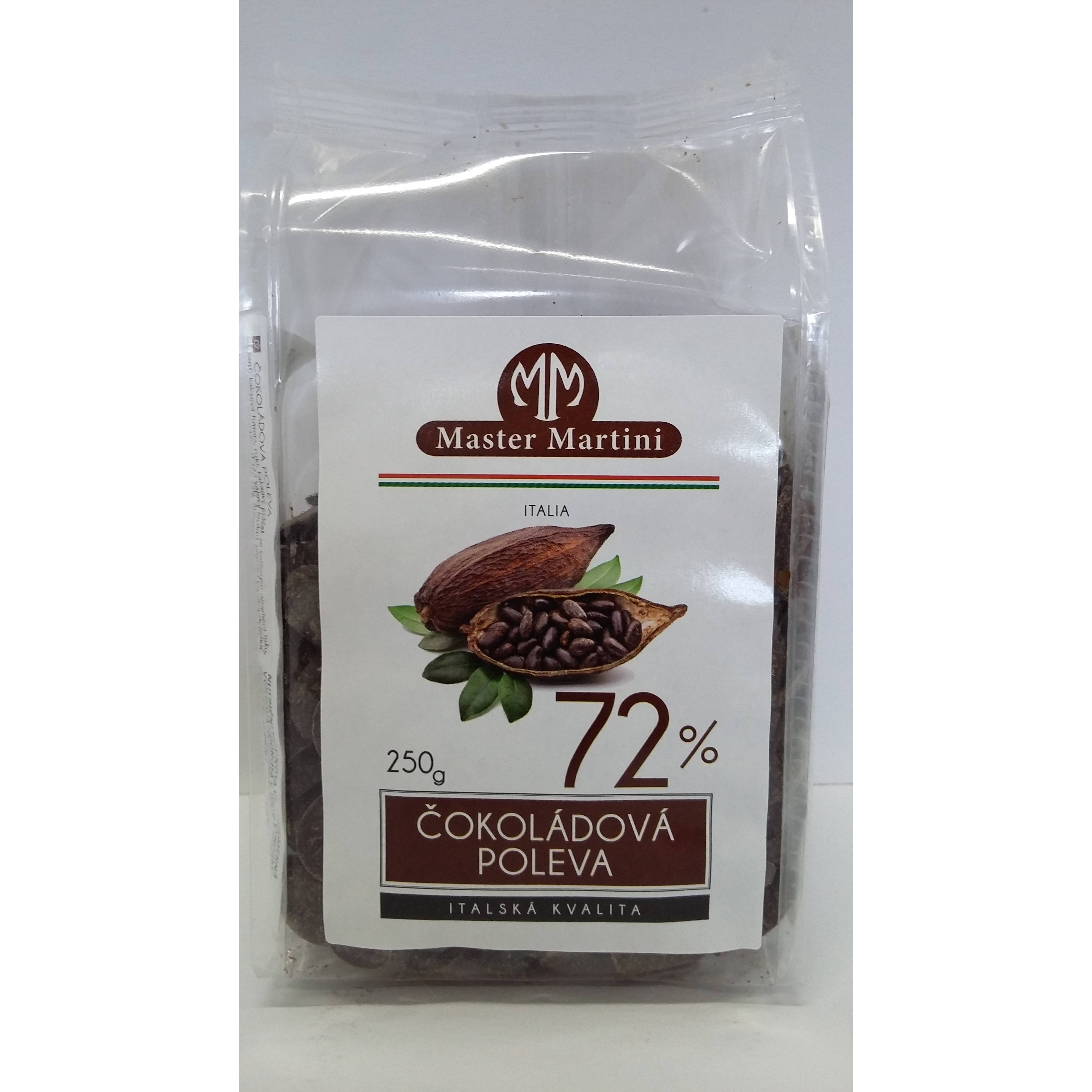 Čokoládová poleva 72%- 250g - Master Martini