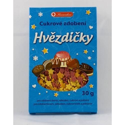 Cukrové zdobení hvězdičky 30g - 