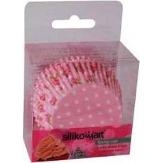 Košíček na muffiny růže růžový 50ks - Silikomart
